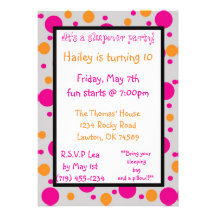 It's a sleepover party!, Hai... Custom Invites