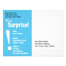 It's A Surprise Personalized Invites