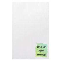 It's a taboo thing! custom stationery