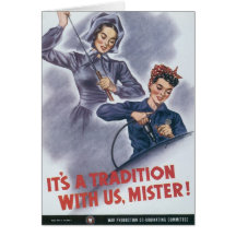 It's a Tradition with Us, Mister! Greeting Cards