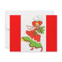 Its A Vintage Merry Christmas! Invites