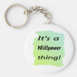 It's a willpower thing! key chains