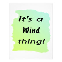It's a wind thing! personalized announcement