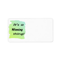 It's a winning thing! custom address labels