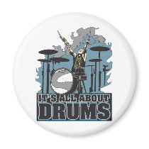 It's All About Drums Refrigerator Magnets