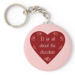Its All About the Chocolate Valentine's Keychain