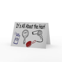 It's All About the Hair! Card