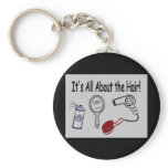 It's All About the Hair! keychains