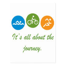 It's all about the journey - Triathlon Postcard