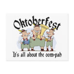 It's All About The Oom-pah Oktoberfest Gift Postcard