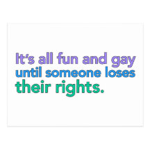 It's all fun and gay until... Postcards