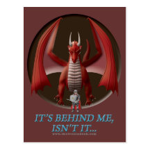It's Behind Me Postcard