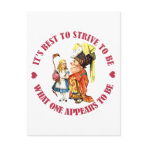 IT'S BEST TO BE WHAT ONE APPEARS TO BE