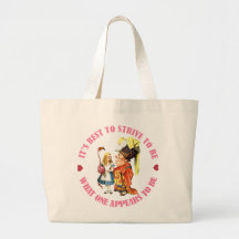 IT'S BEST TO STRIVE TO BE WHAT ONE APPEARS TO BE CANVAS BAG