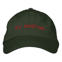 It's Christ mas Embroidered Hats