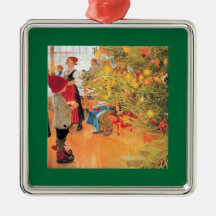 It's Christmas Time Again - Boy Looking at Tree Christmas Ornaments