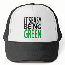 IT'S EASY BEING GREEN TRUCKER HAT