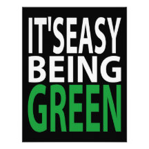 it's easy being green invitation