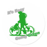 It's Easy Going Green Bicycle stickers