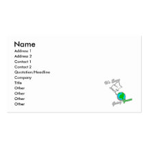 It's Easy Going Green Planet Surrenders 2 Business Card