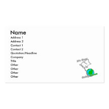 It's Easy Going Green Planet Surrenders Business Card