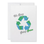It's Easy Going Green Recycle Symbol 2 invitations