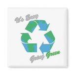 It's Easy Going Green Recycle Symbol 2 magnets