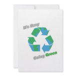 It's Easy Going Green Recycle Symbol invitations
