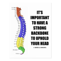 It's Important To Have A Strong Backbone Hold Your Postcards
