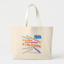 It's My 16th Birthday Gifts Tote Bags