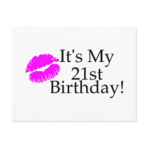 Its My 21st Birthday (Kiss) Post Card