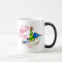 It's My 30th Birthday (Party Hats) Mugs