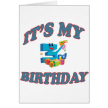 It's My 3rd. Birthday Greeting Card
