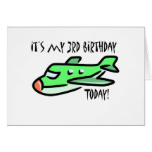 It's My 3rd Birthday Today Greeting Cards