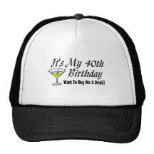 It's My 40th Birthday Mesh Hats