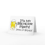 Its My Bachelor Party Beer Greeting Card