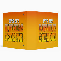 It's My Birthday Beer Me! Funny Bday Joke Vinyl Binders
