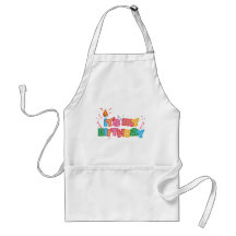 It's My Birthday Letters Apron