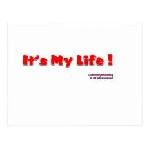 It's my life post card