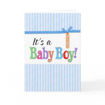 It's new baby boy greeting cards