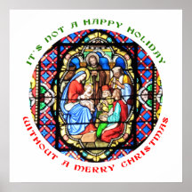 It's Not a Happy Holiday without a Merry Christmas Posters