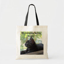 It's not easy being queen canvas bags