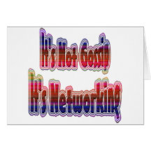 It's Not Gossip It's Newworking Greeting Cards