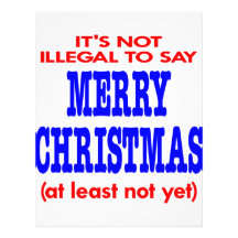 It's Not Illegal To Say Merry Christmas Letterhead Template