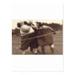 It's not over 'til the fat lady punches you! postcard