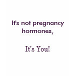 It's not pregnancy hormones,, It's You! t-shirts