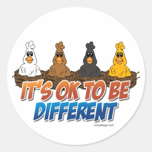 It's OK To be Different Stickers