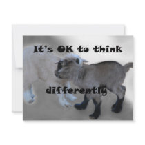 It's OK to Think Differently Custom Announcement