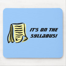 It's on the syllabus. mouse pad