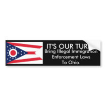 It's Our Turn, Ohio Bumper Sticker